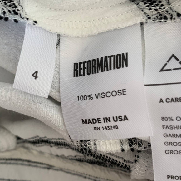 Reformation Mariana Midi Dress in Seaside Stripe - Picture 8 of 12